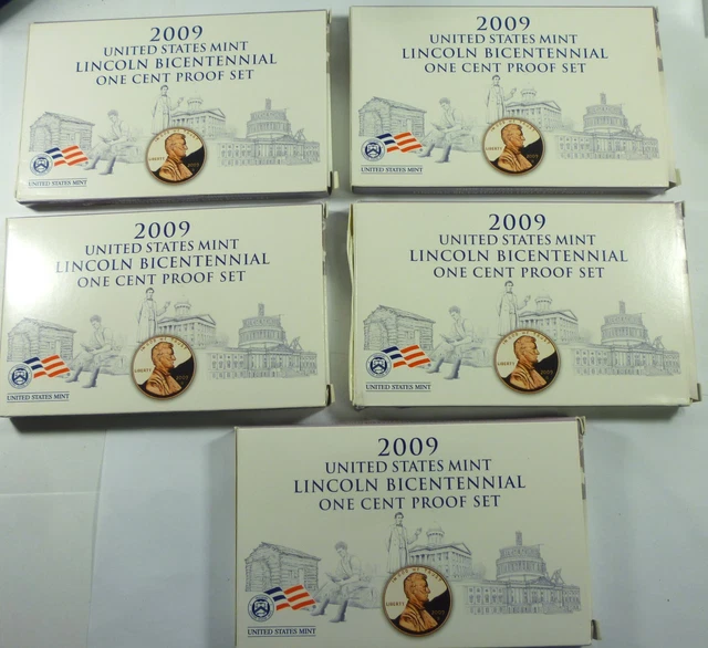 2009-S Lincoln Bicentennial One Cent Proof Set US Mint Issued