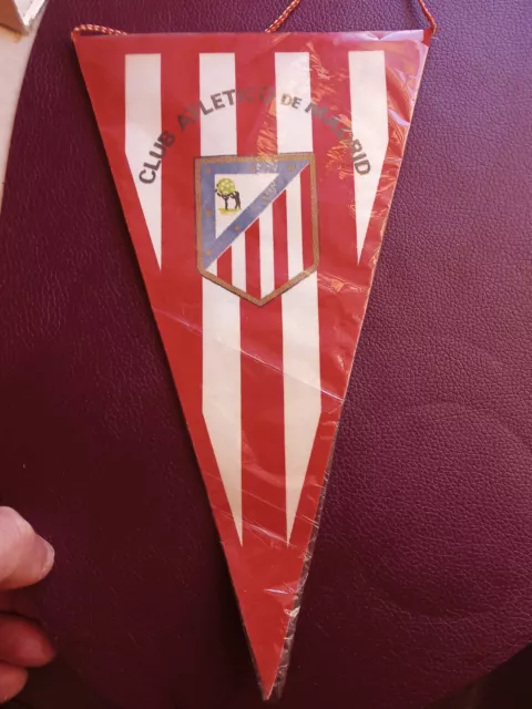 wimpel pennant CLUB Atletico de Madrid 70 er jahre SELTEN