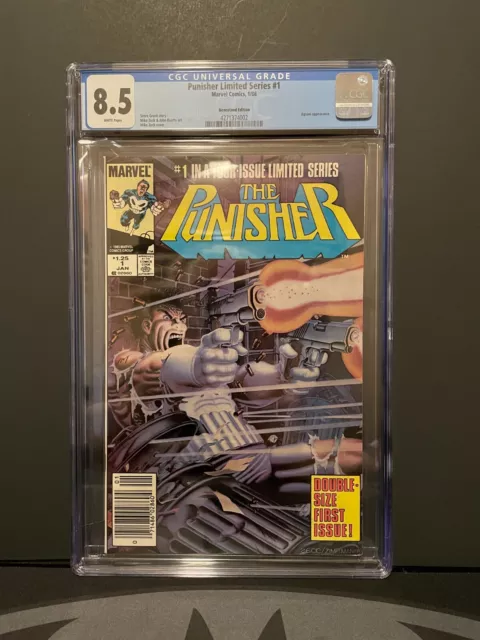 The Punisher Limited #1 - #5 BUNDLE. ISSUE #1 is CGC 8.5, WP, Newsstand! Marvel