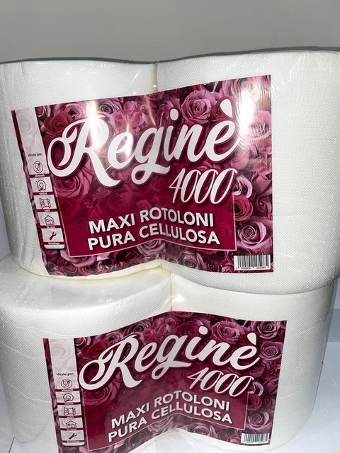 maxi rotoloni regine da 4000 strappi in pura cellulosa