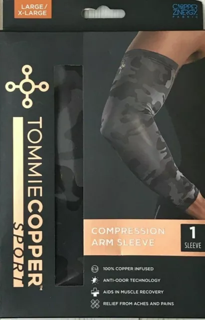 Tommie Copper Knee Brace Compression Sleeve Blue Joint Leg Pain Relief S/MD