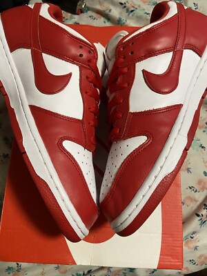 nike dunk low st john university red