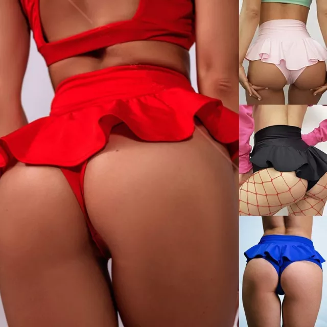 Ruffle Shorts Womens Skort Polyester Lady M-3XL Panties Panty Plus Size 1*
