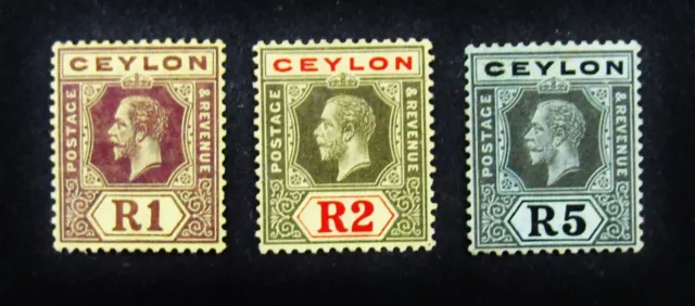 nystamps British Ceylon Stamp # 210-212 Mint OG H       M22y1568