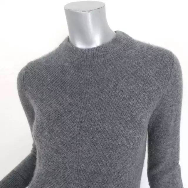 Rag & Bone Cashmere Sweater Alexis Gray Ribbed Knit Size Extra Extra Small 2