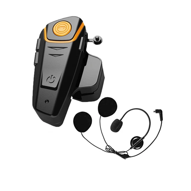 Bluetooth BT-S2 IPX7 Waterproof FM 1000M Headset Motorcycle Intercom(1PCS)