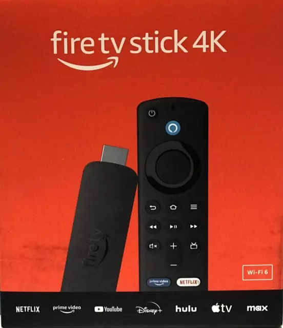 Amazon Fire Tv Stick 4K With New Alexa Voice Remote 2Nd Generation, New In Box