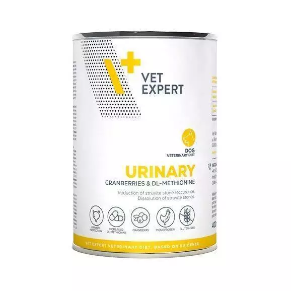 VET EXPERT URINAIRE POULET NOURRITURE HUMIDE POUR CHIENS 200g