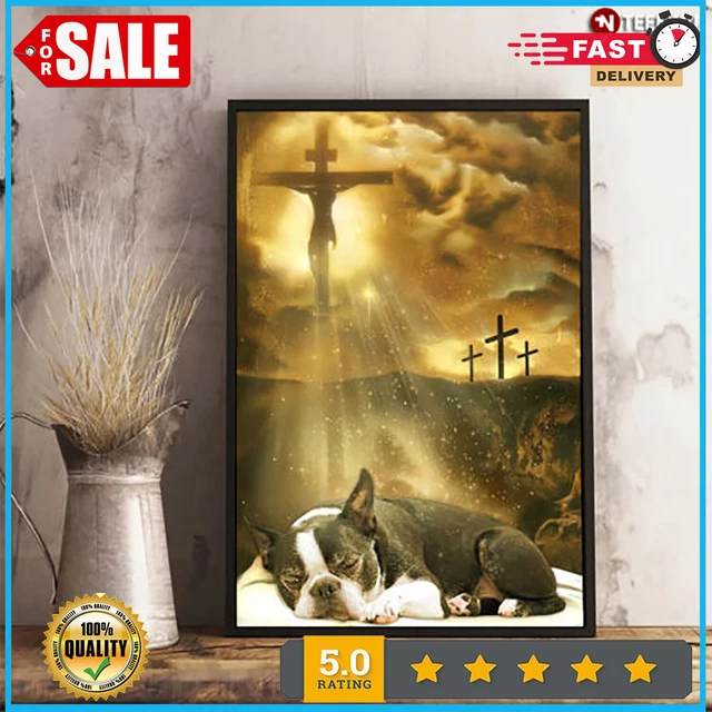 Boston Terrier In The Hand Of God Boston Terrier In The Hand Of Jesus Boston Ter