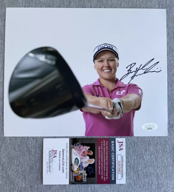 BROOKE HENDERSON AUTOGRAPH 8x10 PORTRAIT PHOTO LPGA TOUR GOLF JSA AS93002