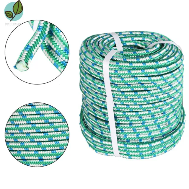 1/2" x 150' FT Double Braid Polyester Rope  Heavy Duty Rope Swing Climb Knot