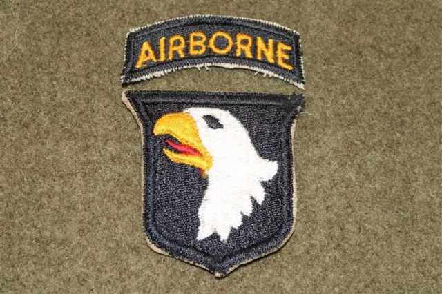 Original WWII 101st Airborne Type 4 Shoulder Patch Set