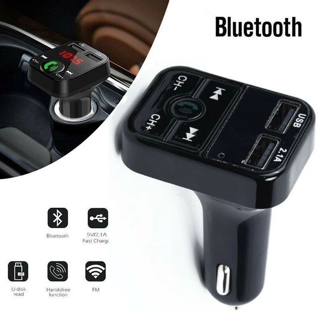 Sans Fil Mobile Bluetooth Transmetteur Fm MP3 Lecteur USB Prise Chargeur Auto D