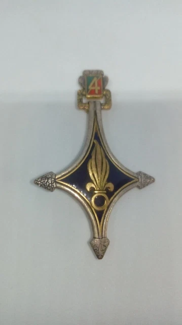 Légion Etrangère. REI. 4° Régiment Infanterie/ 2° Cie Portée. Argenté