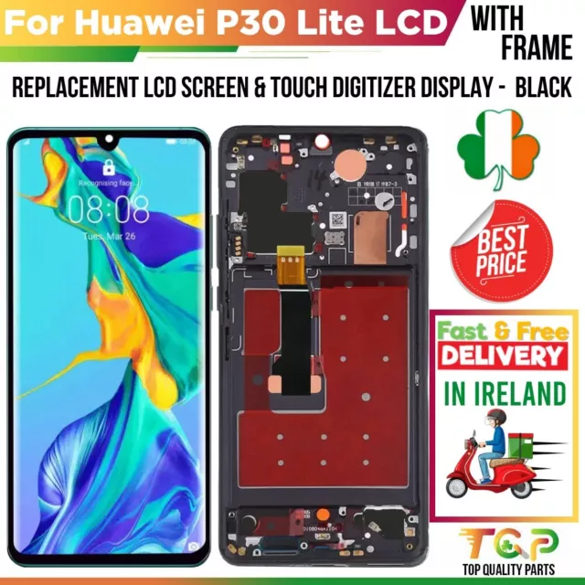 For Huawei P30 Lite LCD Touch Screen Display Digitizer Replacement With Frame