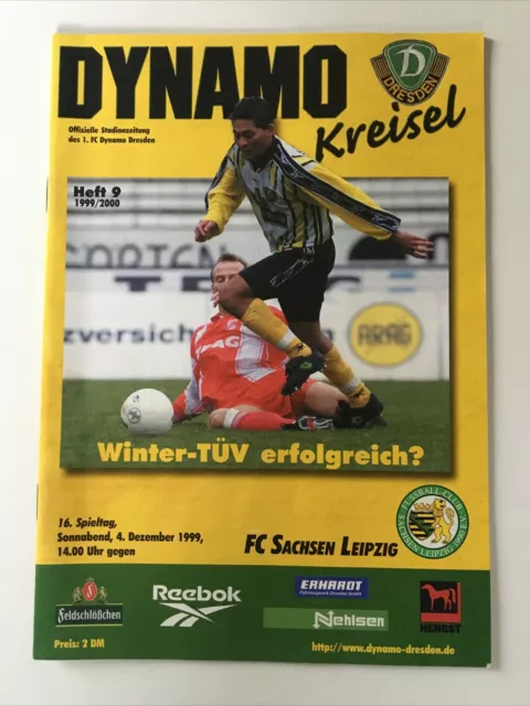 Off. Programme 1. FC SG Dynamo Dresden FC Sachsen Leipzig 04.12.1999