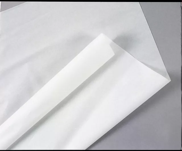 LOT 24 FEUILLES PAPIER de SOIE MOUSSELINE 50X75 CM BLANC LOISIRS CREATIFS