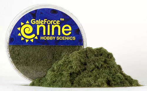 Gale Force Nine Miniatures Tools: Hobby Round Dark Green Static Grass
