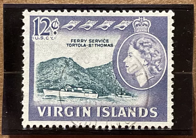 1964 Brit. Virgin Islands QEII 12c Stamp | SG #186 Sc #152 Mi #148 | Used