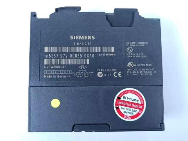 Siemens Simatic S7 TSA-II Modem 6ES7 972-0CB35-0XA0 E.-St.2 TESTED & NEUWERTIG 2