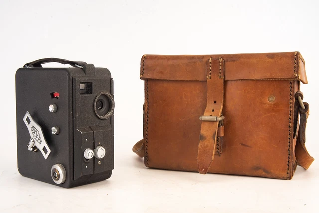 Dekko Model 104 9.5mm Cine Pathe Film Camera Body in Original Case Art Deco V26