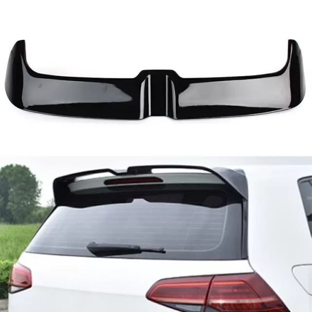 Heckspoiler Dachkantenspoiler Schwarz Glanz für VW GOLF MK7 MK7.5 GTI 2014-2019