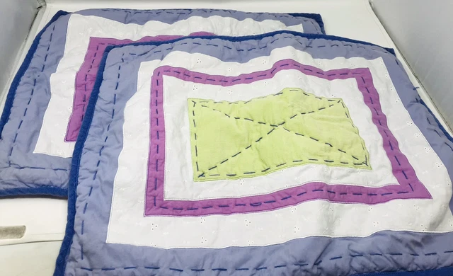 Do Your Room Standard Pillow Sham Corduroy Eyelet Cotton Multicolor Flaw