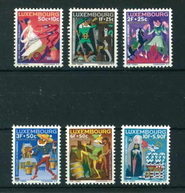 Luxembourg 1965 National Welfare Fund full set of stamps. MNH. Sg 771-776