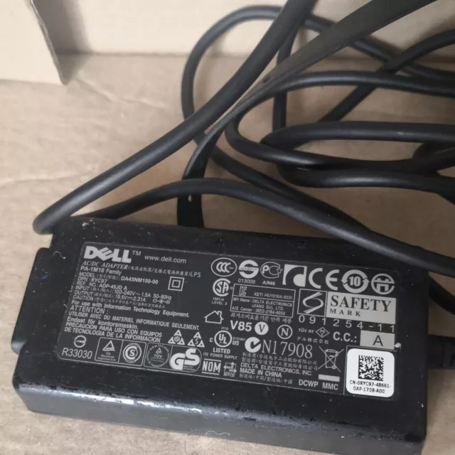 Original Dell DA45NM100-00 RYC97 PA-1M10 19,5 V 45W Laptop Ladegerät K