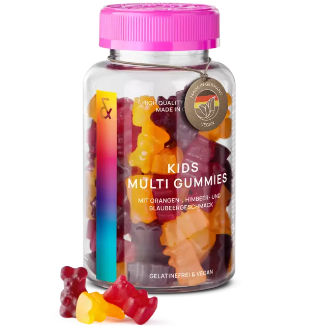 Multivitamin Gummibärchen für Kinder - Kids Multi Vitamin Gummies - Zuckerfrei