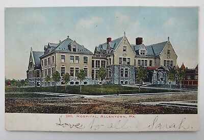 Allentown, PA Hospital UdB PD 1905 Postcard I39