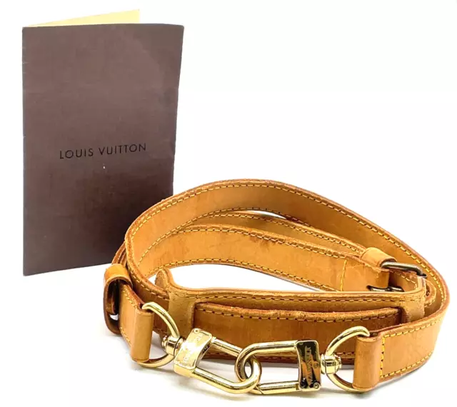 Auth LOUIS VUITTON Shoulder Strap For Keepall 25mm Name Tag Shoulder Pad  1010287