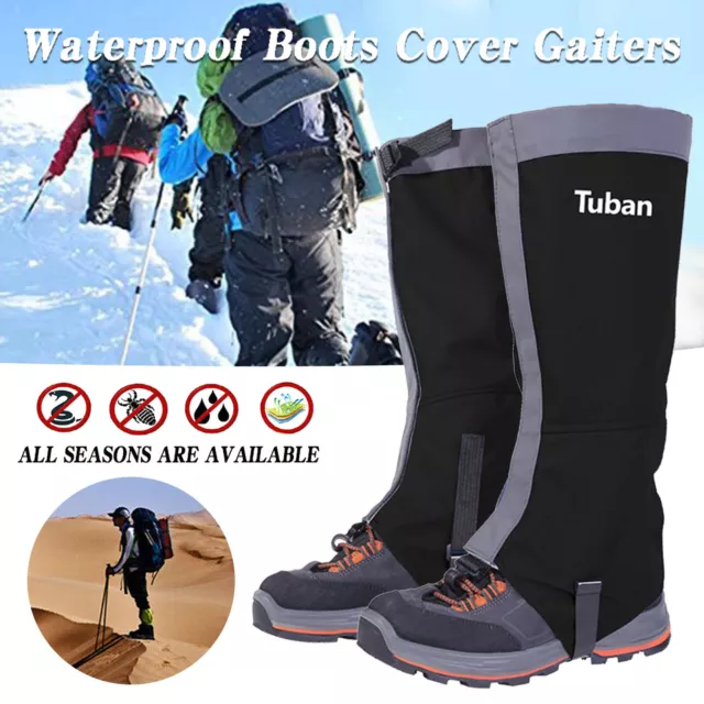 Outdoor Camping Hiking Hunt Waterproof Legging Gaiters Desert Shoes Boots Cover