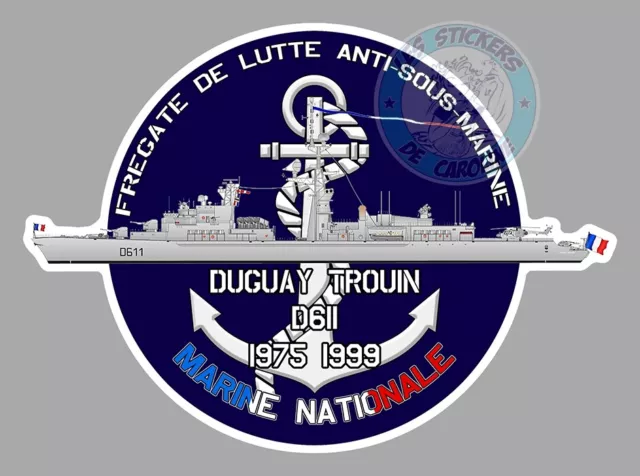 Autocollant Armee Marine Nationale Fregate Duguay Trouin Lutte D611 Fb078