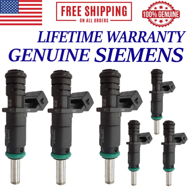 GENUINE SET OF 6 Siemens Fuel Injectors For 20072012 BMW 328i 3.0L I6