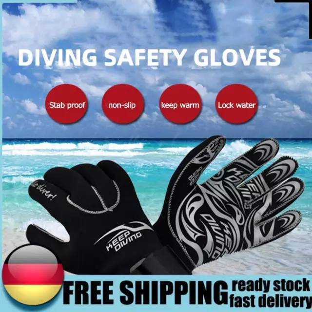 Waterproof 3mm Neoprene Swimming Diving Gloves Keep Warm Winter Gloves for Adult
