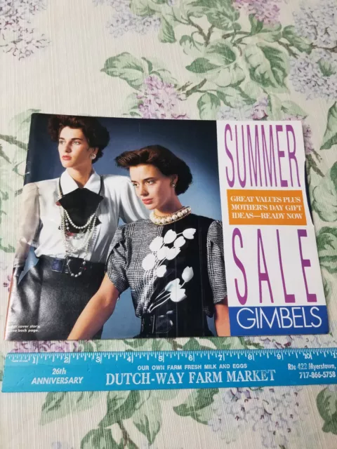 Vintage Gimbels Summer May 1986 Brochure Mail Order Catalog