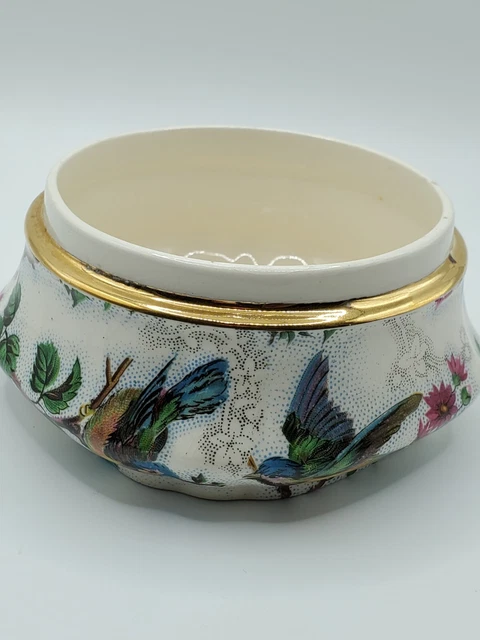 c1937 Royal Tudor Ware by Barker Bros 'LORNA DOONE' Dresser Jar Base gold trim