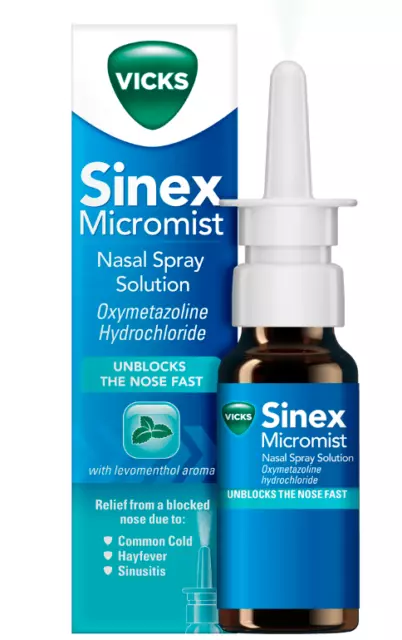 Vicks Sinex Micromist Pompe Nasal Spray 15ml