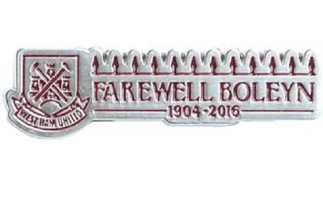 Official West Ham United Crest Farewell Boleyn Pin Badge