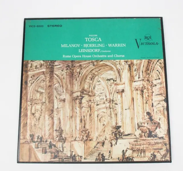 [2 LP SET] PUCCINI TOSCA Rome Opera House Orchestra RCA Victrola VICS-6000