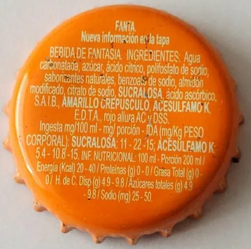 Chile Bottle Cap (#200) Fanta Naranja 2022