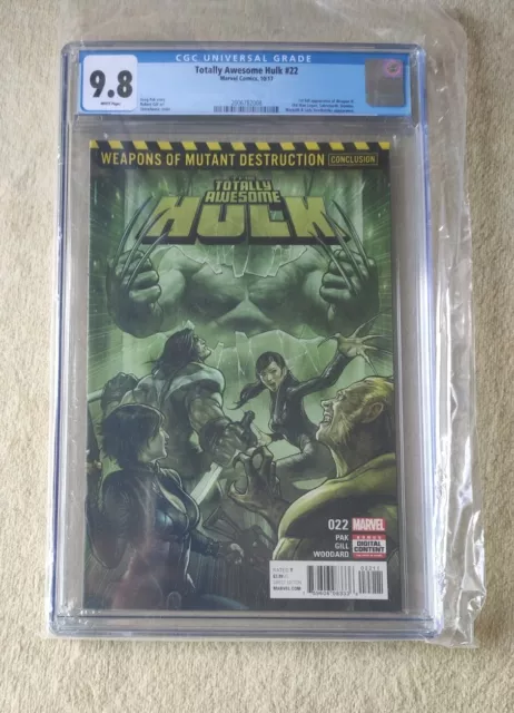 Totally Awesome Hulk #22 CGC 9.8 - Marvel Comics - 2017 1st full app. Weapon H