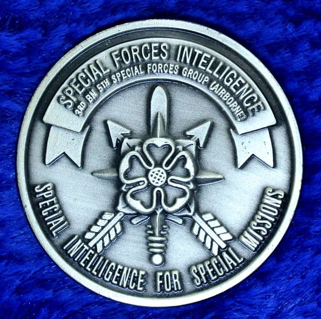 US ARMY SPECIAL Forces Intelligence 3rd BN 5th SFG Challenge Coin PT15