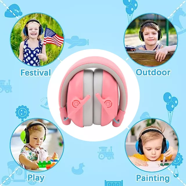 Kids Hearing Protection Ear Muffs Sleep Study Noise Reduction Cancelling