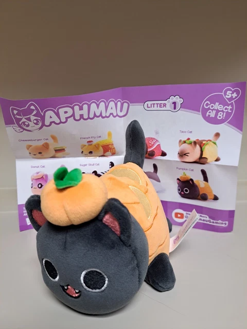 Aphmau HALLOWEEN Plush Litter 1 PUMPKIN CAT 5" 🎃🎃🎃