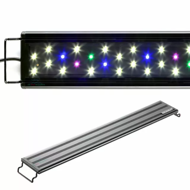 AQUANEAT Aquarium LED Light Multi-Color Full Spectrum 12 20 24 30 36 48 Inch