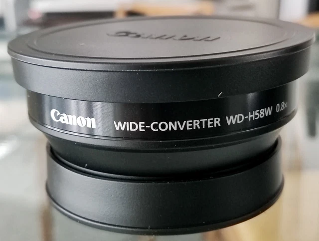 Lente convertidor ancho Canon WD-H58W para videocámaras Canon HD seleccionadas