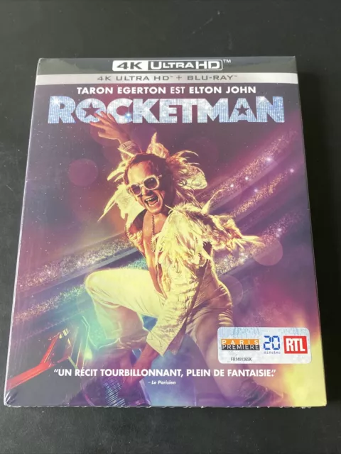 Rocketman 4K Ultra Hd + Bluray + Slipcase Taron Egerton Elton John France Neuf