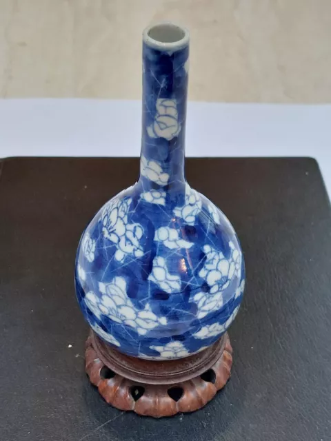 Chinese prunus bottle vase 19th century